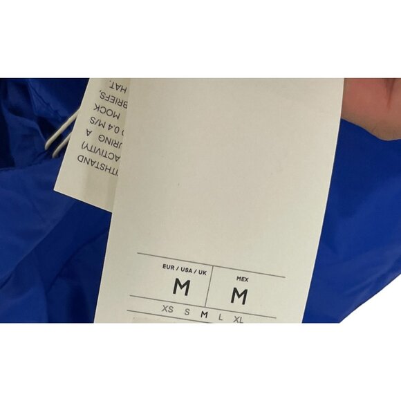 Oysho Womens Puffer Vest Medium M Blue Full Zip Wind Resistant 1672/332 NWT - Picture 5 of 16